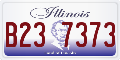 IL license plate B237373