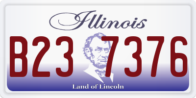 IL license plate B237376