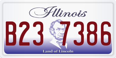 IL license plate B237386