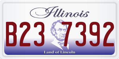 IL license plate B237392