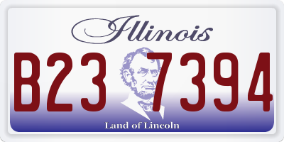 IL license plate B237394