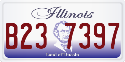 IL license plate B237397