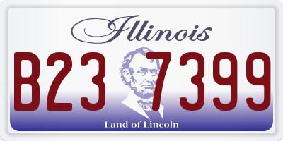IL license plate B237399