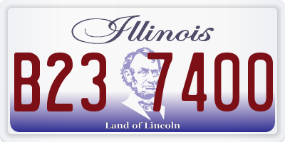 IL license plate B237400