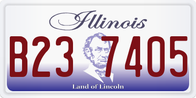 IL license plate B237405
