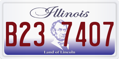 IL license plate B237407