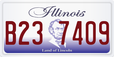 IL license plate B237409