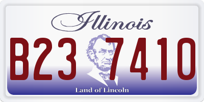 IL license plate B237410