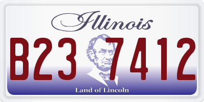 IL license plate B237412