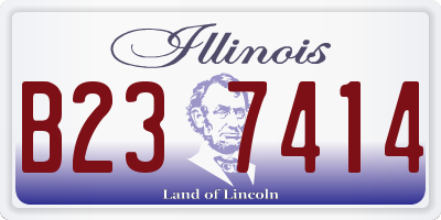 IL license plate B237414