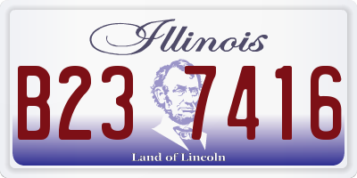 IL license plate B237416