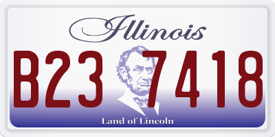 IL license plate B237418