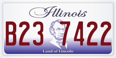 IL license plate B237422