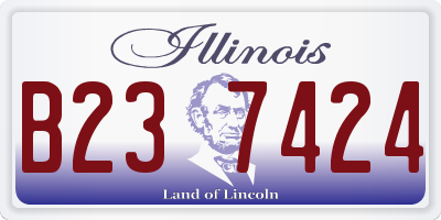 IL license plate B237424
