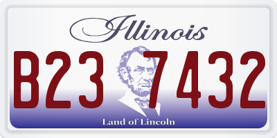 IL license plate B237432