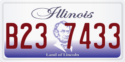 IL license plate B237433
