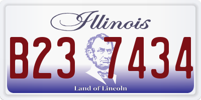IL license plate B237434