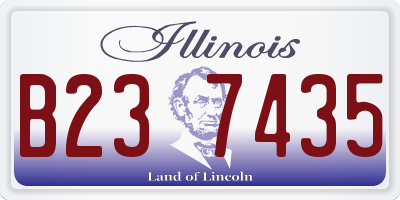 IL license plate B237435