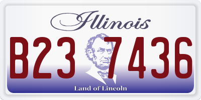 IL license plate B237436