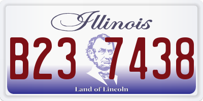 IL license plate B237438