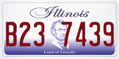 IL license plate B237439