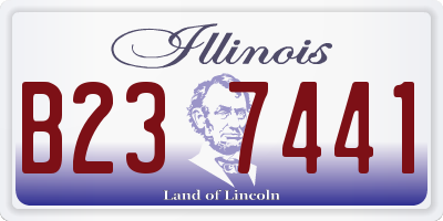 IL license plate B237441