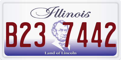 IL license plate B237442