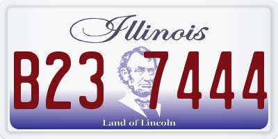 IL license plate B237444