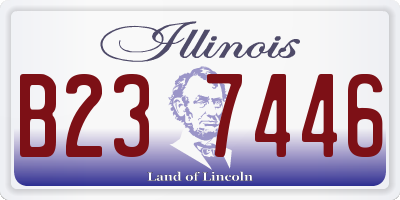IL license plate B237446
