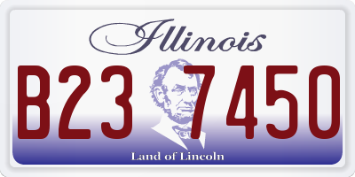 IL license plate B237450