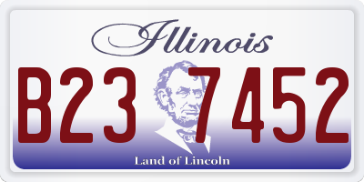 IL license plate B237452