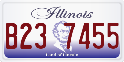 IL license plate B237455