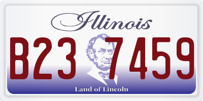 IL license plate B237459