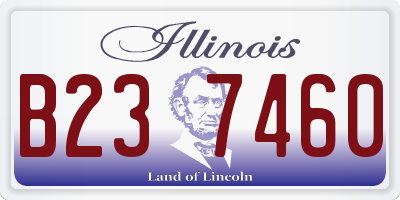 IL license plate B237460