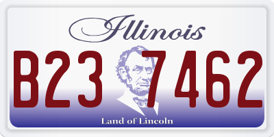 IL license plate B237462