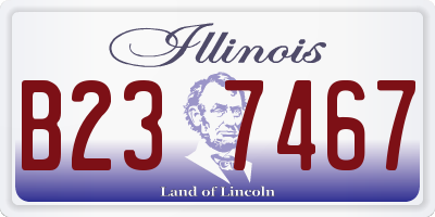 IL license plate B237467