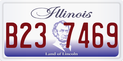 IL license plate B237469