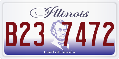 IL license plate B237472