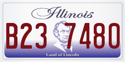 IL license plate B237480