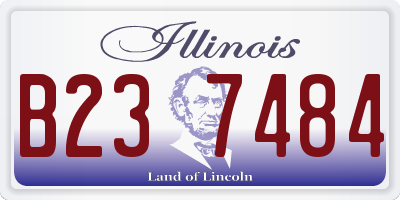 IL license plate B237484