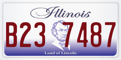 IL license plate B237487