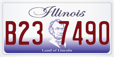 IL license plate B237490