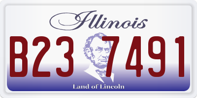 IL license plate B237491