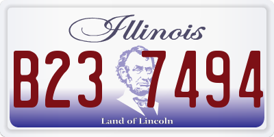 IL license plate B237494