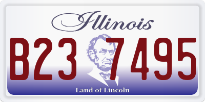 IL license plate B237495