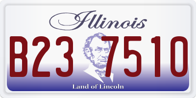 IL license plate B237510