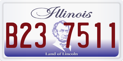 IL license plate B237511