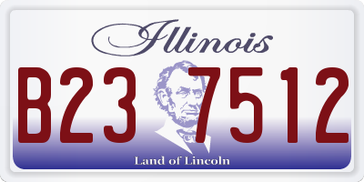 IL license plate B237512