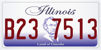 IL license plate B237513