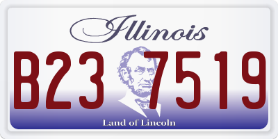 IL license plate B237519